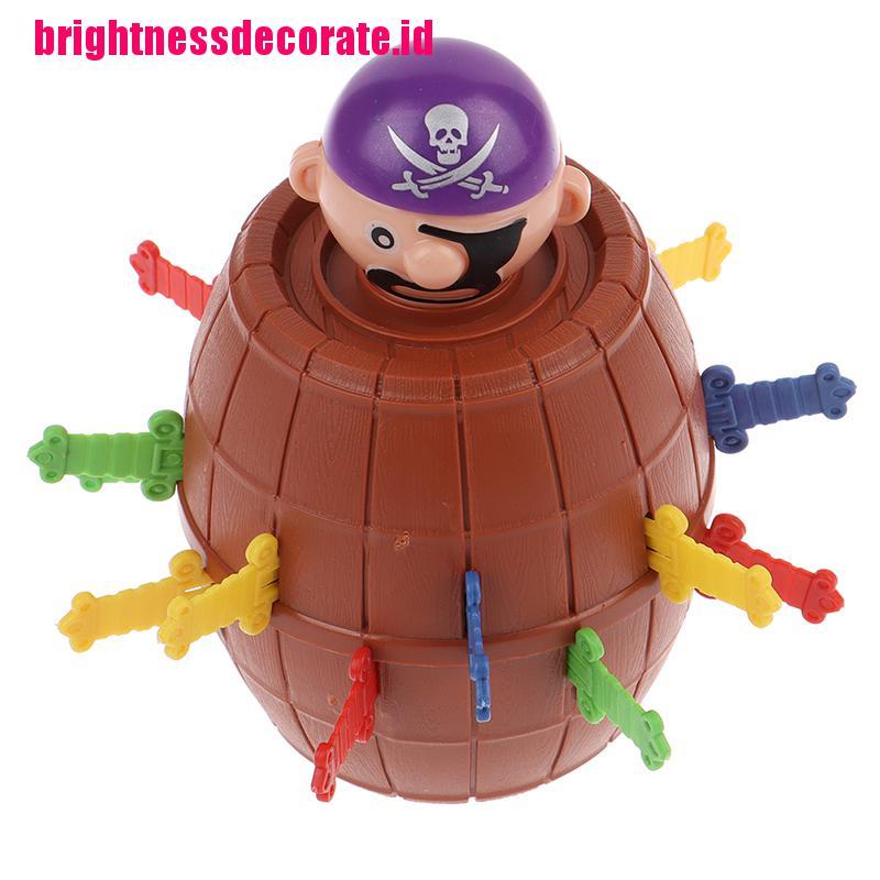 BrightID Lucky Stab Pirate Funny Tricky Barrel Moneybox Swords Toys Game Boy Girl