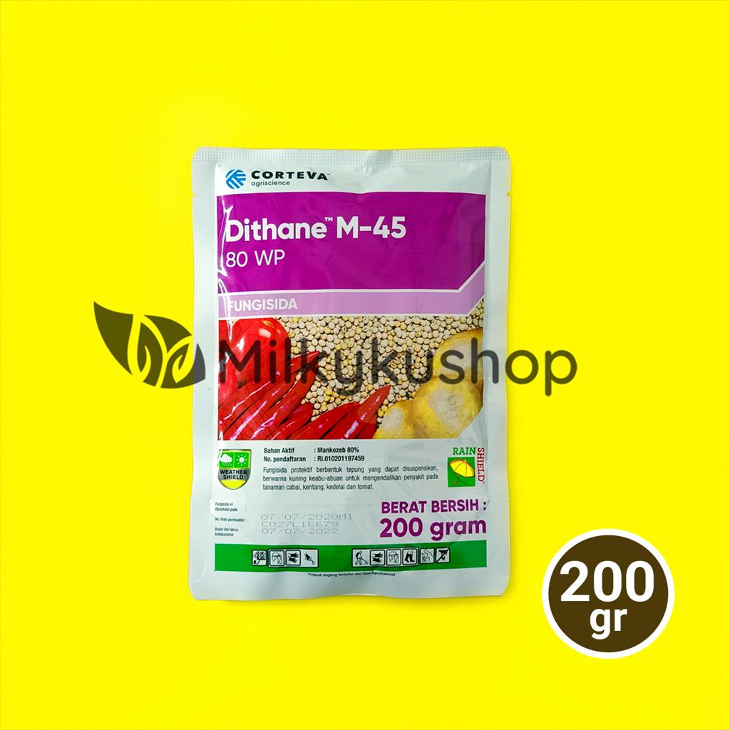 DITHANE M-45 80 WP 200 GRAM KEMASAN PABRIK FUNGISIDA OBAT JAMUR