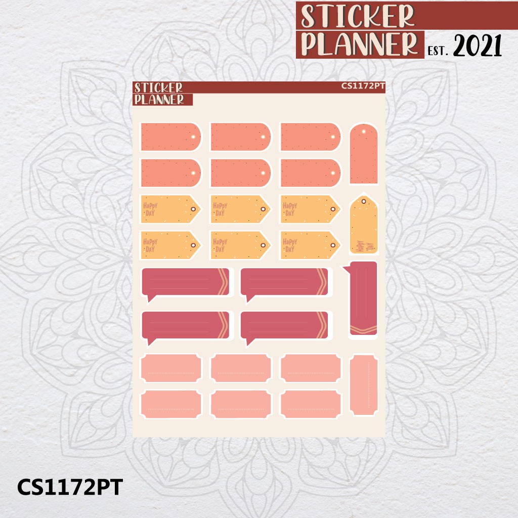 

Cute Style label 2 Weekly Sticker Planner | Sticker Sheet, Bujo, Hobonichi, Scrapbook, & Journal