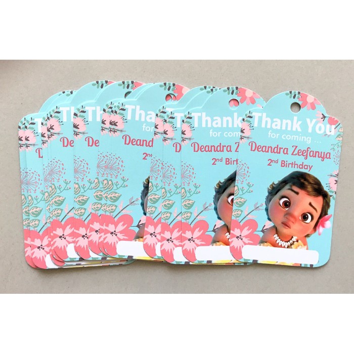 

Hang Tag 1pack Souvenir Ultah Baby Moana