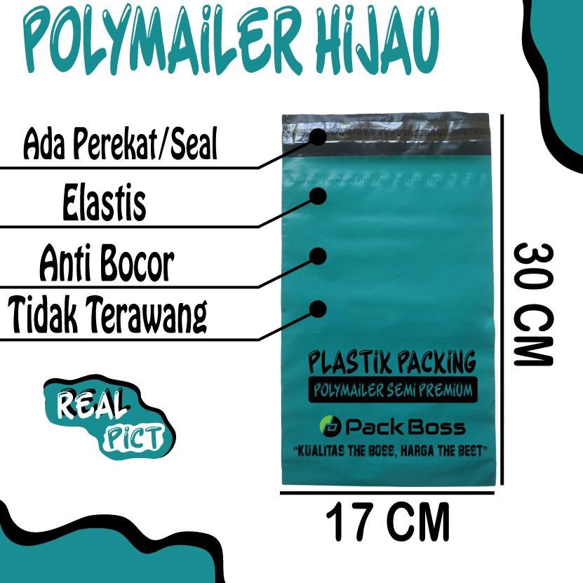 

PALING HOT!! (oif-597) POLYMAILER HIJAU 17X30 CM (ISI +/-100) TERMURAH ADA LEM PACKING PRAKTIS AMAN