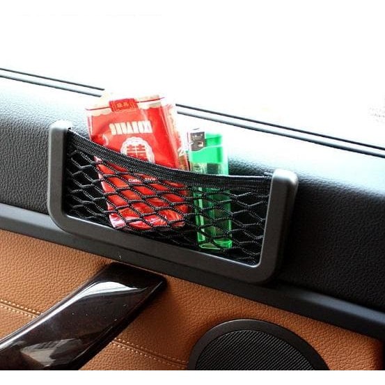 TBI Jala Kantong Tambahan Handphone Small car net bag - Holder Jaring Mobil