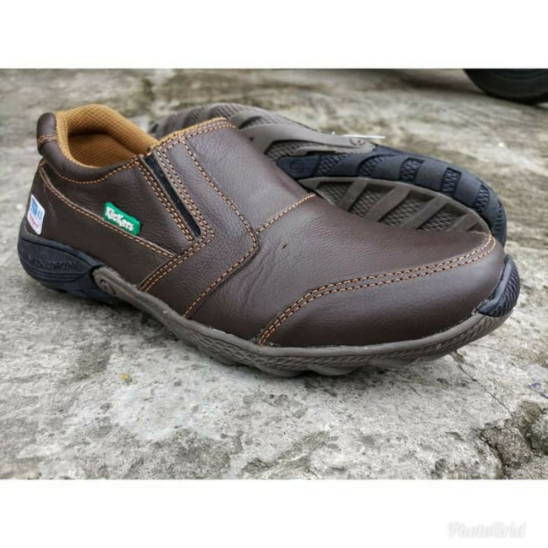 Kickers - sepatu formal pria sepatu kerja pria / sepatu kasual pria slip on murah 100% kulit asli