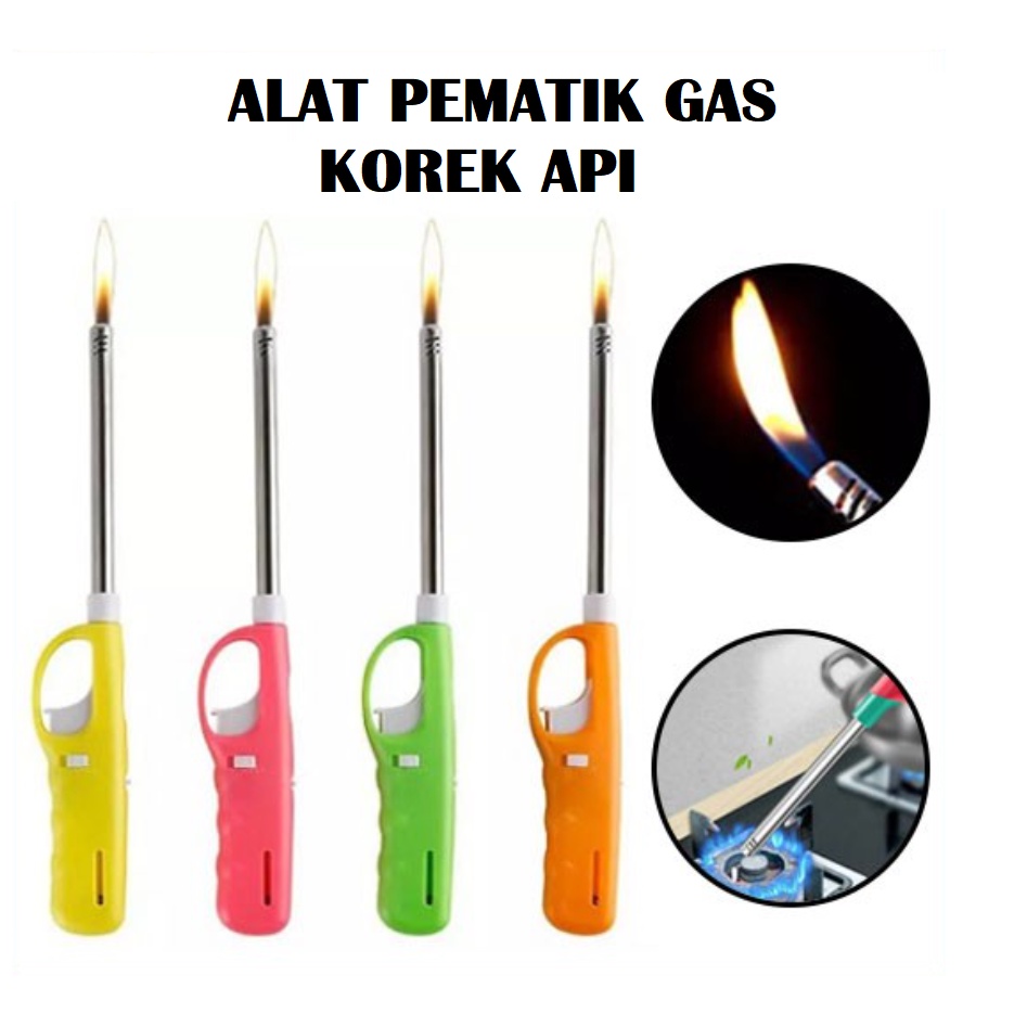 BAJ Korek Api Gas - Alat Pematik Api Kompor Lilin Lighter Multifungsi oven pemicu minyak tongkat panjang / PR058