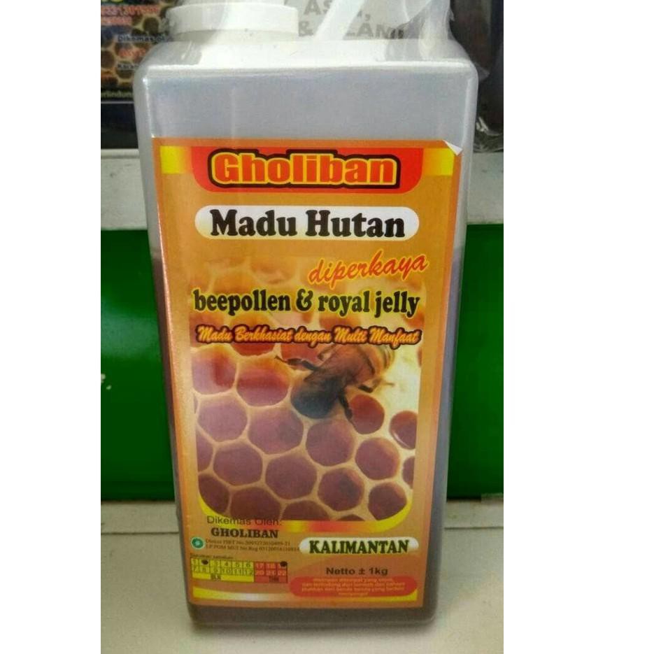 

B6N1 Madu Hutan Kantan Gholiban 1kg Bee Pollen Dan Royal Jelly GJA