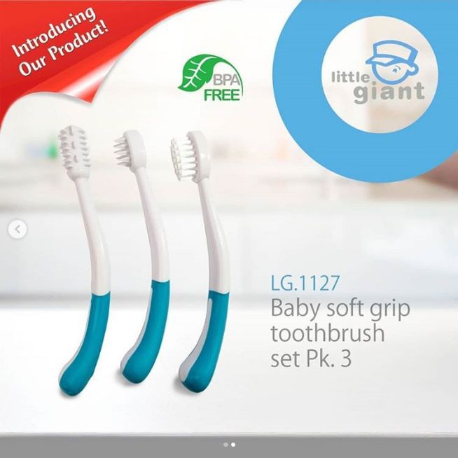 Little Giant - Baby Soft Grip Toothbrush Set