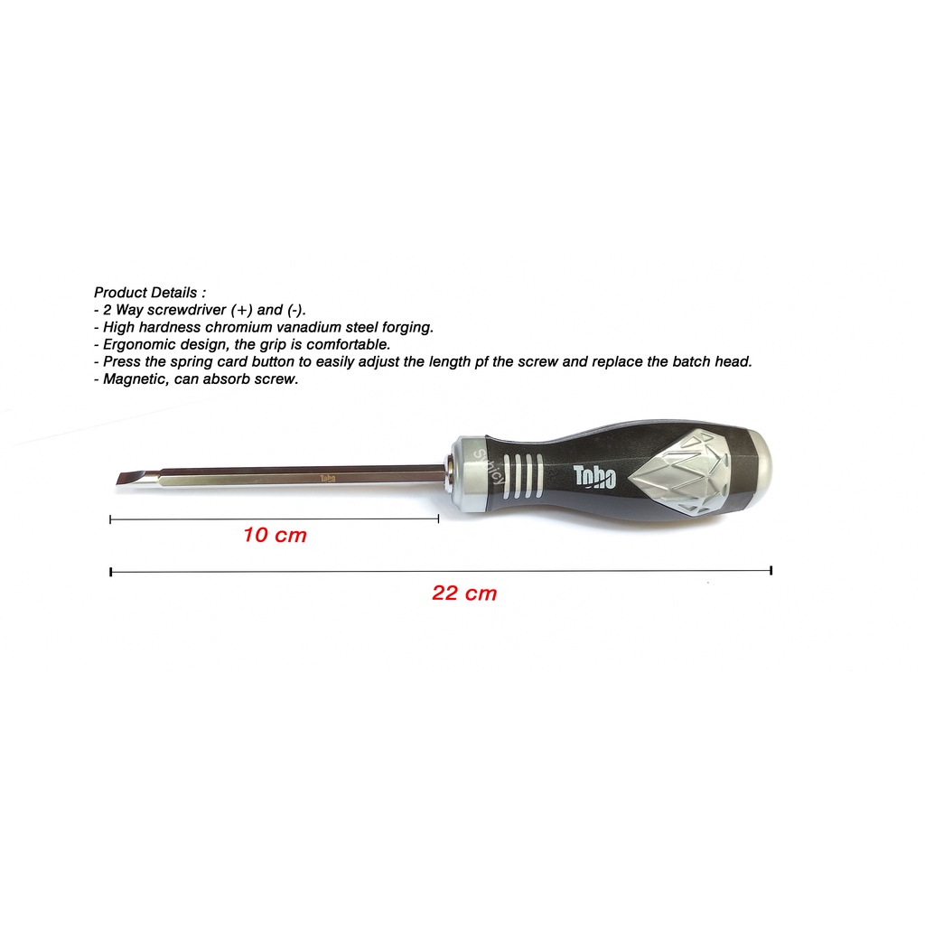 Obeng Bolak Balik TOHO / 2 Way Screwdriver TOHO