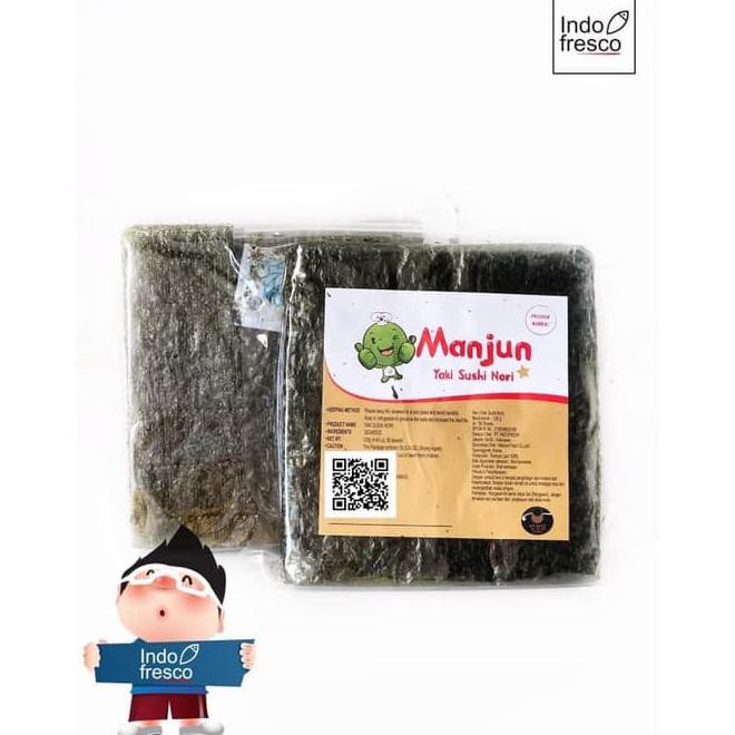

Manjun Yaki Sushi Nori/ Rumput Laut/ Seaweed- 50 Sheet
