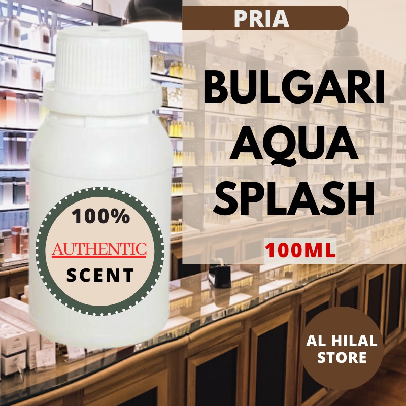 BIBIT PARFUM 100ML PRIA BULGARI AQUA SPLASH ORl BIBIT TANPA ALKOHOL |MINYAK WANGI TAHAN LAMA PARFUME