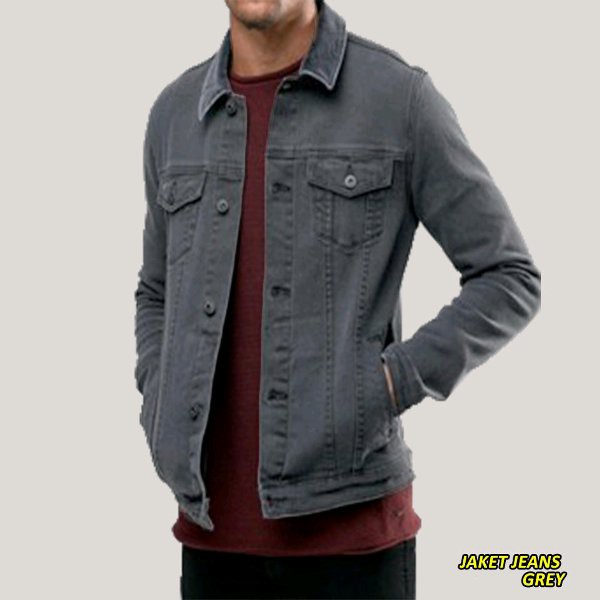 jaket jeans - jaket jeans levis abu