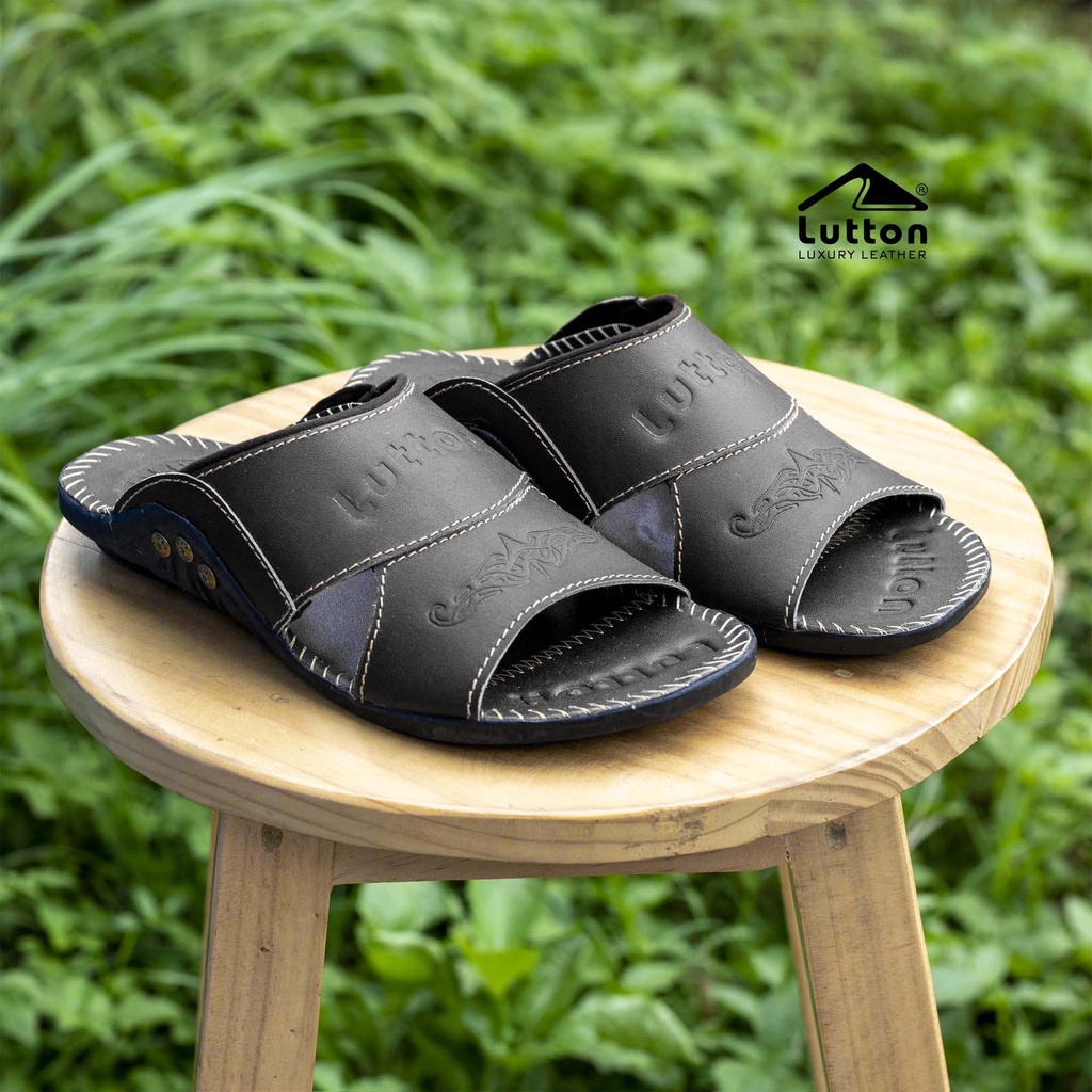 SANDAL SLOP HARLE LUTTON KULIT SAPI ASLI 100% - HARLE LUTTON - LT 09