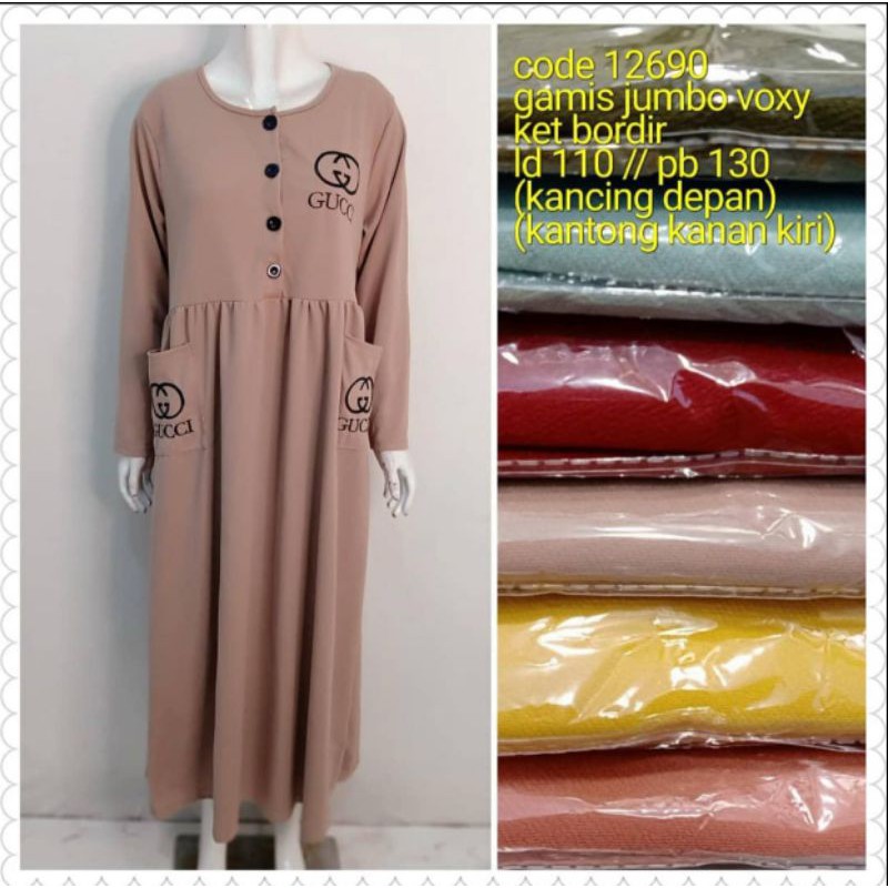 Dress voxy busui kancing