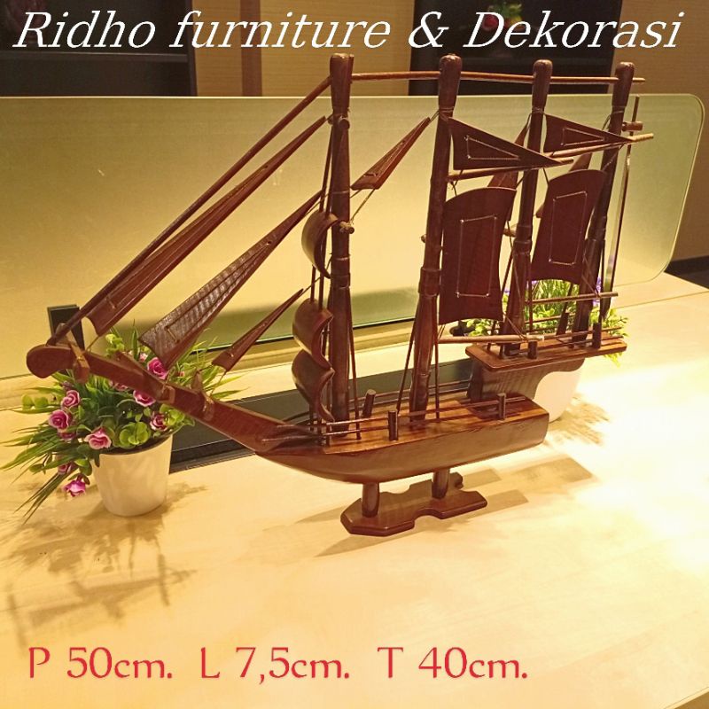 Miniatur Kapal / Miniatur kapal Kayu / Hiasan kapal / Kapal kecil / miniatur Kapal murah .