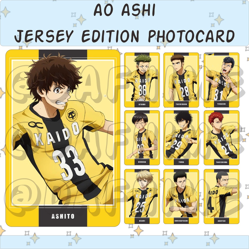 AO ASHI JERSEY EDITION PHOTOCARD ANIME