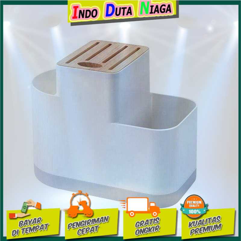 IDN MY HOME - NIEMAS Tempat Pisau Dapur Sendok Sumpit Stand Holder - NCX1946