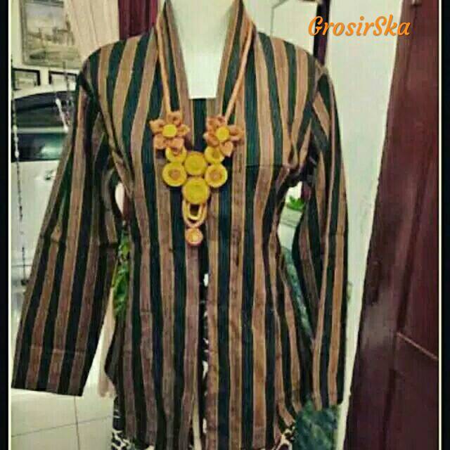 Kebaya lurik 5 motif - baju adat Jawa cewek - surjan cewek