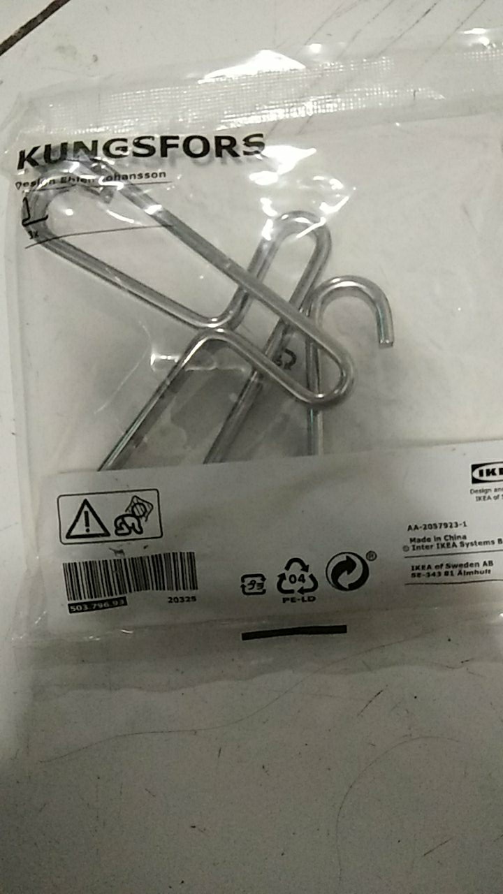 Pengait, Baja Tahan Karat 3-p, Pengait Dinding, Anti Karat Ku159