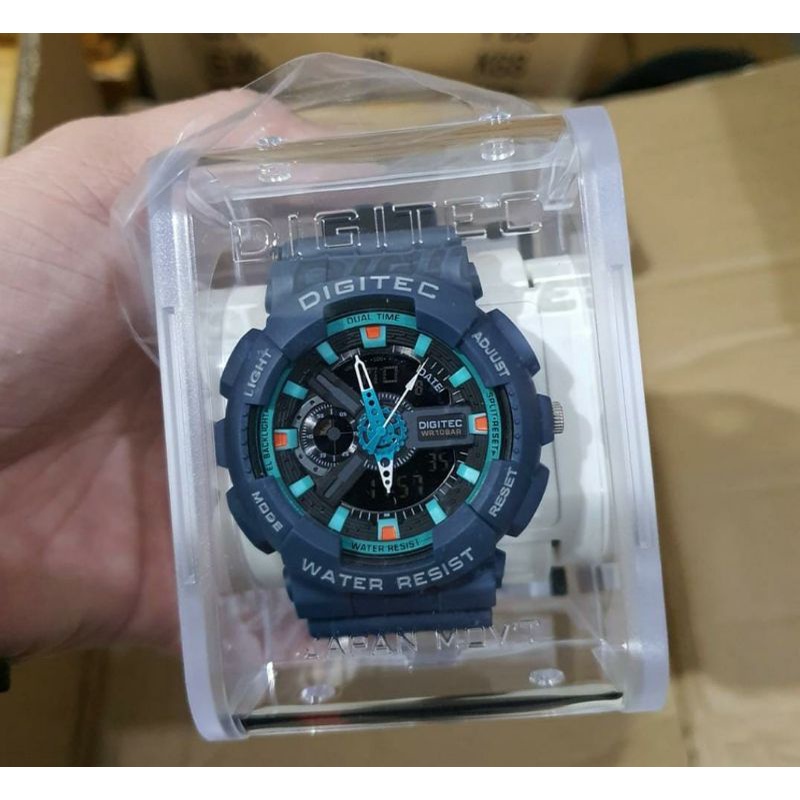 JAM PRIA JAM TANGAN DIGITEC 2020 DG2020 PRIA DUAL TIME ORIGINAL GARANSI