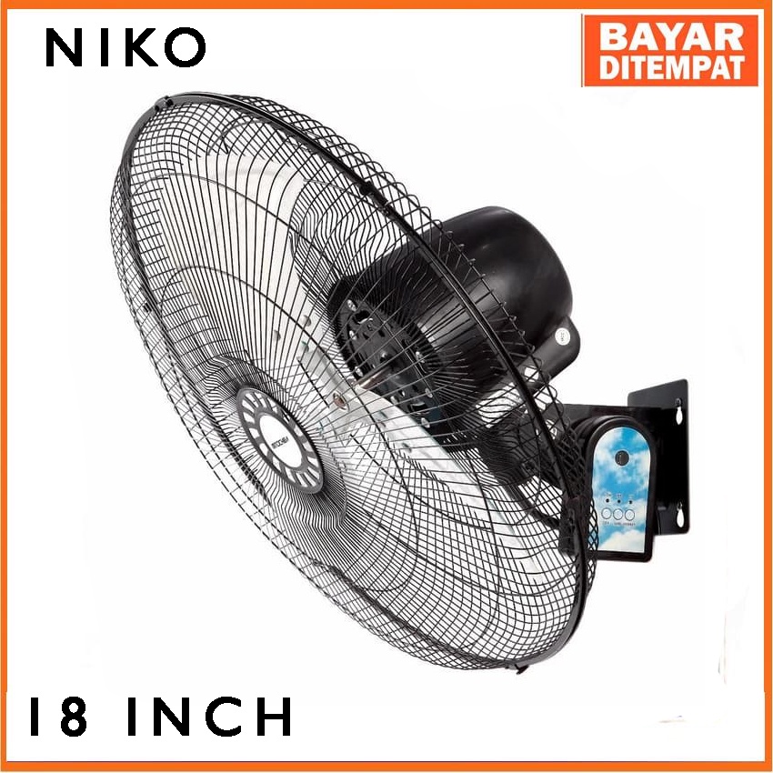 NIKO Wall Fan Besi - NKW 1801 [18 Inch]/NKW 1801 Remot