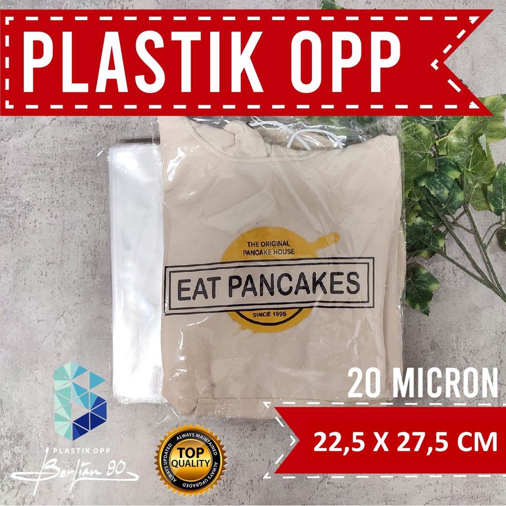 

PLASTIK OPP 22,5 X 27,5 CM 20 MIC / PLASTIK GARMENT / PLASTIK JILBAB / BAJU BENING KEMASAN BAJU ANAK
