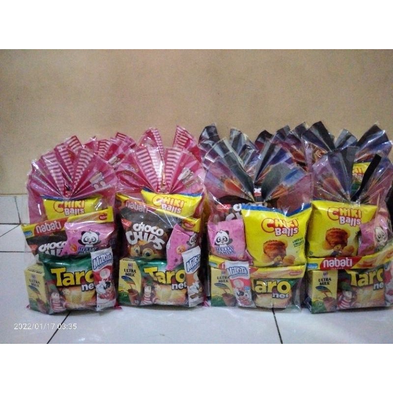 

paket snack ultah anak/ goodie bag/ parcel mini murah/ bingkisan