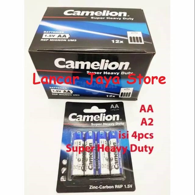 Batrai/Baterai/Battery Camelion AA A2 Super Heavy Duty Original isi 4