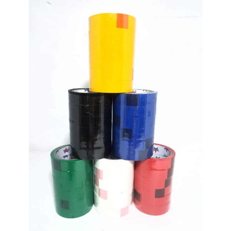 

Harga Grosir (6pcs) Lakban/Selotip Warna 1"inch X 24mm X 72yard