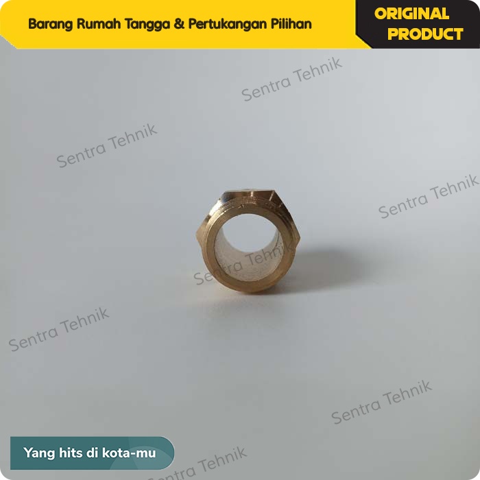 Double Nepel Kuningan 1/2&quot; Double Nipple 1/2 Connector Kran Uap Boiler