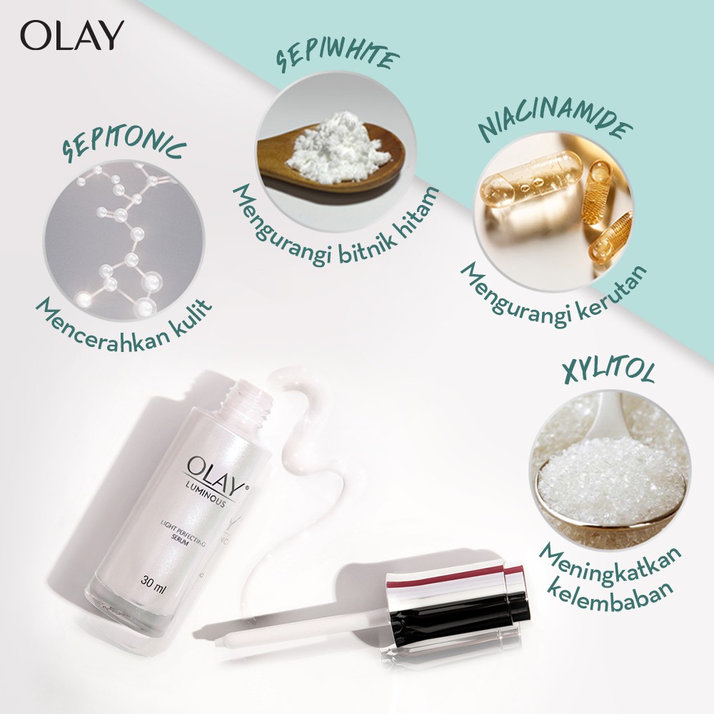 Olay Luminous Special Eco-Pack Edition - Ritual Krim Pelembab Wajah Pagi &amp; Malam Pencerah Skincare