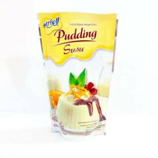 nutrijel PUDING susu rasa VANILA vanilla flavour 120gr (4.2oz)