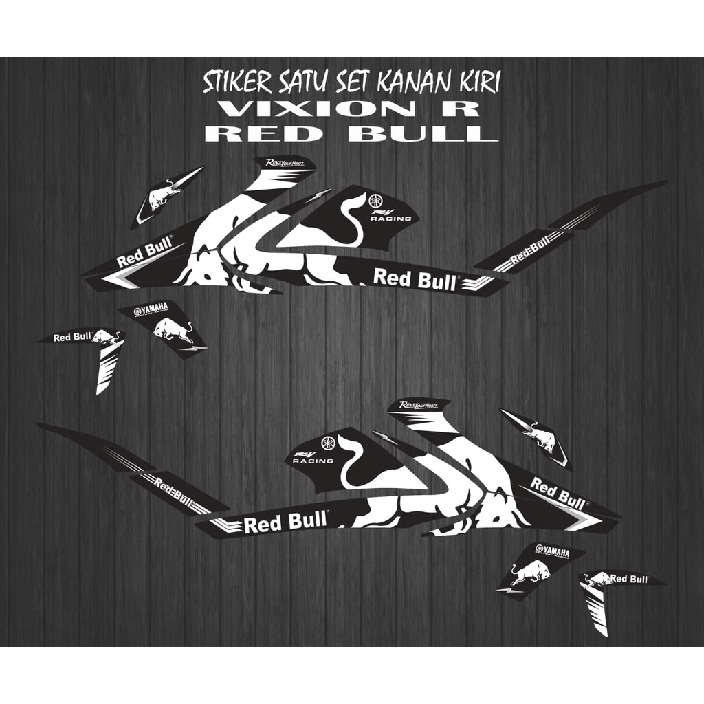 STRIPING STIKER VARIASI VIXION R RED BULL