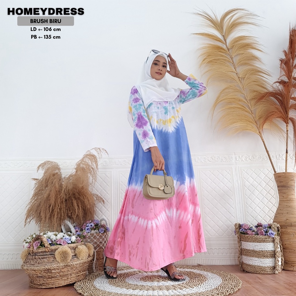 GAMIS, HOMEYDRESS ADEM BAHAN KAOS TEBAL