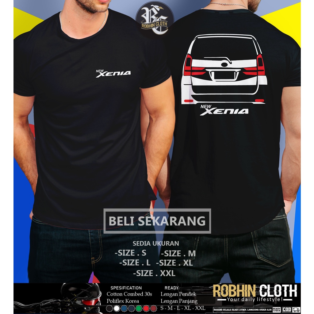 Kaos Mobil Daihatsu New Xenia Rear Baju Otomotif