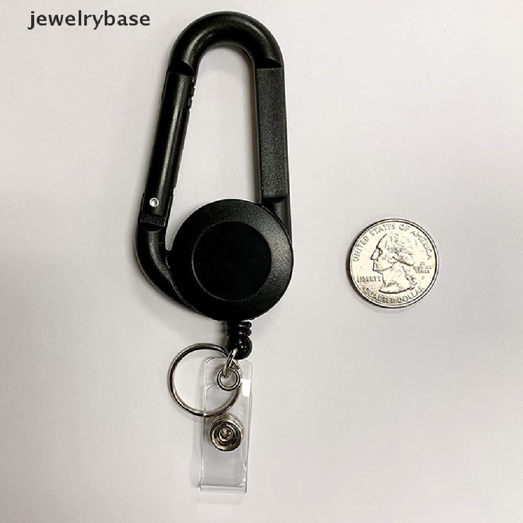 (jewelrybase) Gantungan Kunci Dengan Tali Lanyard Retractable Untuk Kartu ID