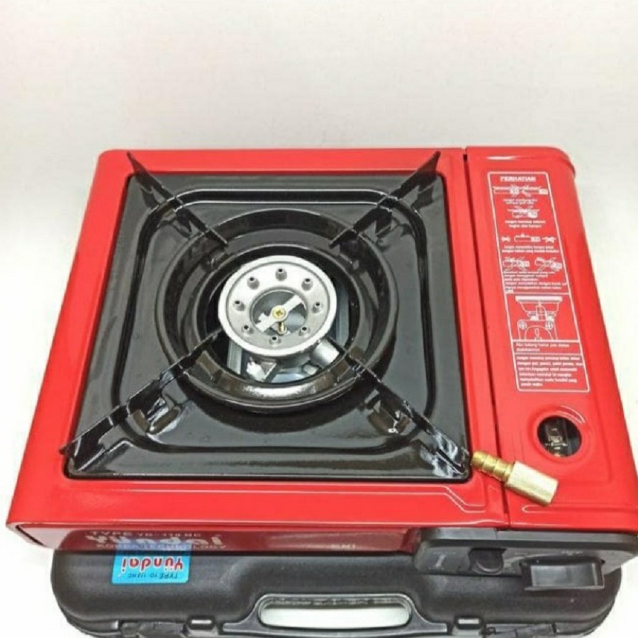 KOMPOR GAS PORTABLE YUNDAI YD 111 HC 2IN1 2 FUNGSI GAS KECIL DAN BESAR KOMPOR CAMPING HICOOK