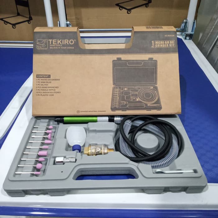 Jual Air Micro Die Grinder Kit Tekiro / Gerinda Bor Mini Shopee Indonesia
