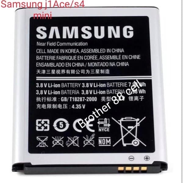 Battery Batterai Batre original 99,9% Samsung J1 Ace-J110/ s4 mini