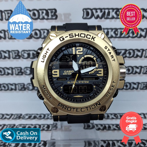 [DZS] JAM TANGAN GSHOCK GST8600 G-SHOCK GST-8600 FULL GOLD ARMY