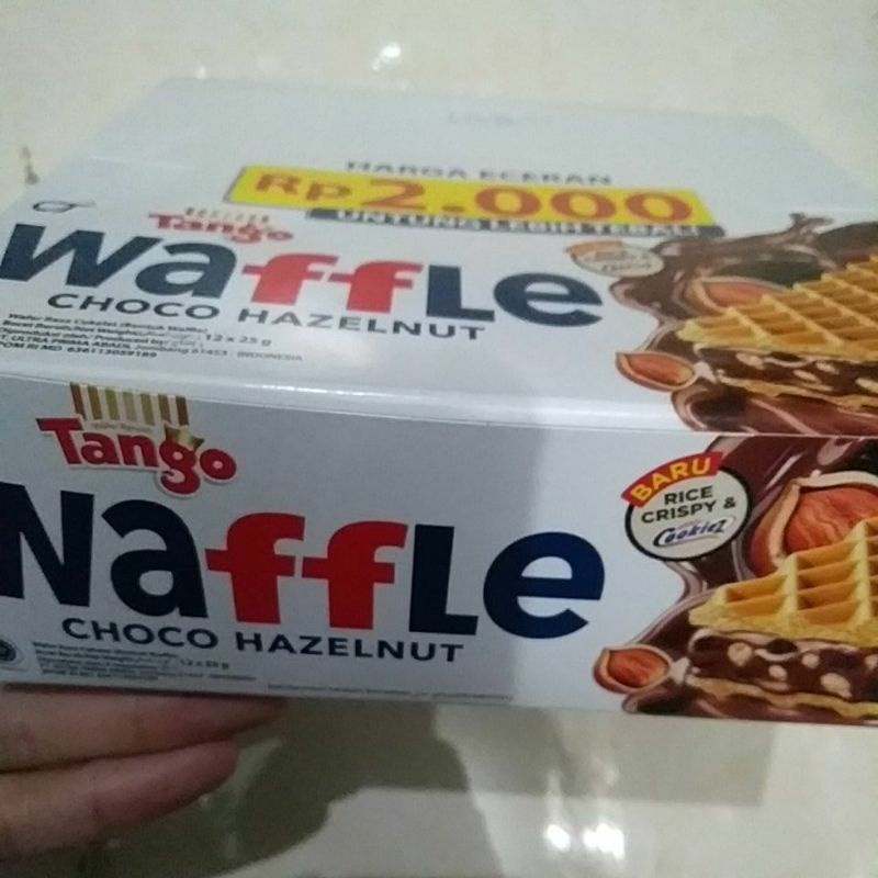 Mantap Tango Waffle Choco Hazelnut 12 x 25gr ( 1 box)