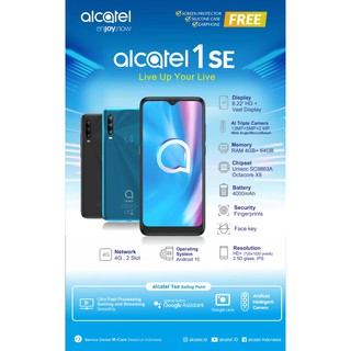 Alcatel 1SE 4/64 Ram 4GB Internal 64GB Garansi Resmi