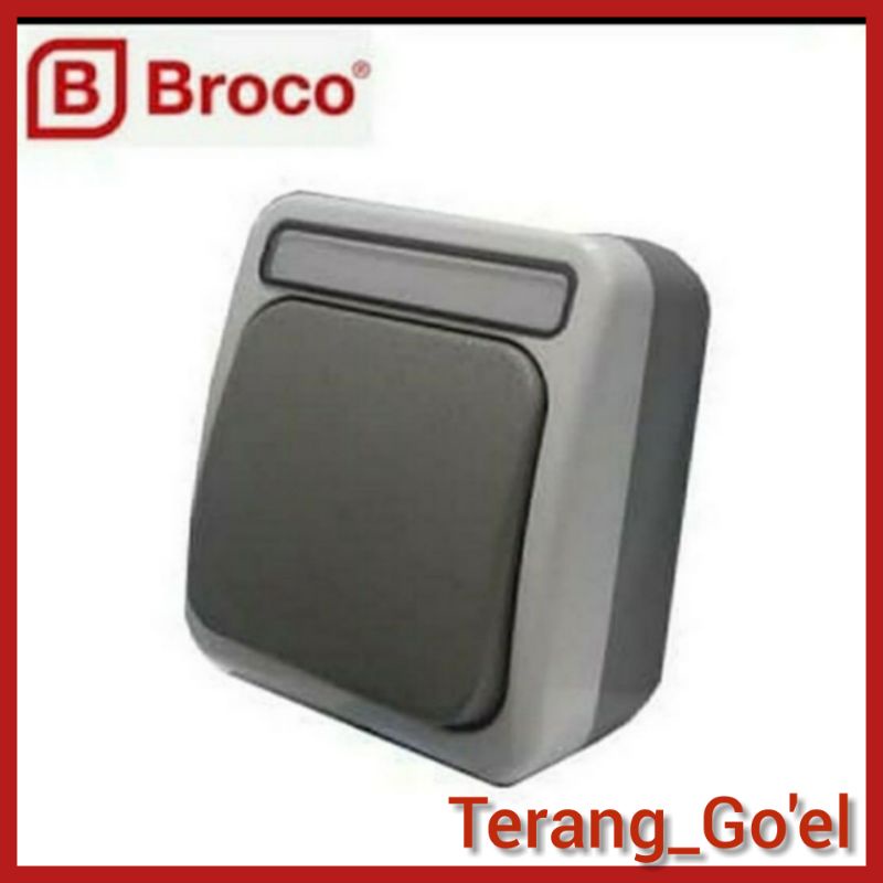 BROCO ATLANTIC OB SAKLAR ENGKEL 2161 SNI TAHAN AIR ( WATERPROOF ) / OB SAKLAR ENGKEL BROCO TEMPEL