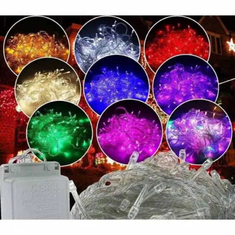 Lampu Tumbler Kelap Kelip - Dekorasi Kamar Dinding Outdoor 10meter 50led 100led