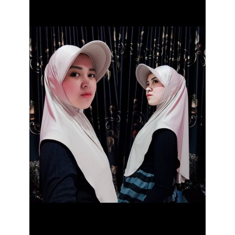 Hijab Topi Sporty
