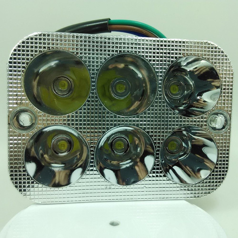 JUAL MURAH Lampu Motor Bentuk Kotak 6 LED