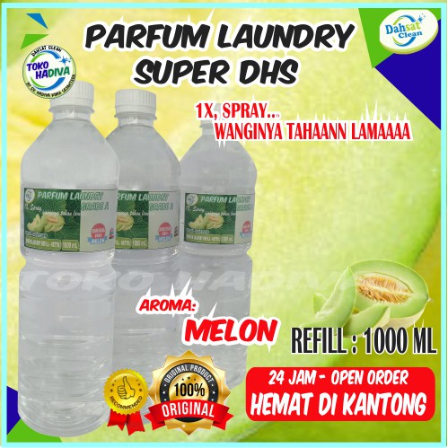 (COD) PARFUM LAUNDRY MURAH 1000 ML MELON SUPER HDS – PELICIN &amp; PEWANGI PAKAIAN WANGINYA TAHAN LAMA