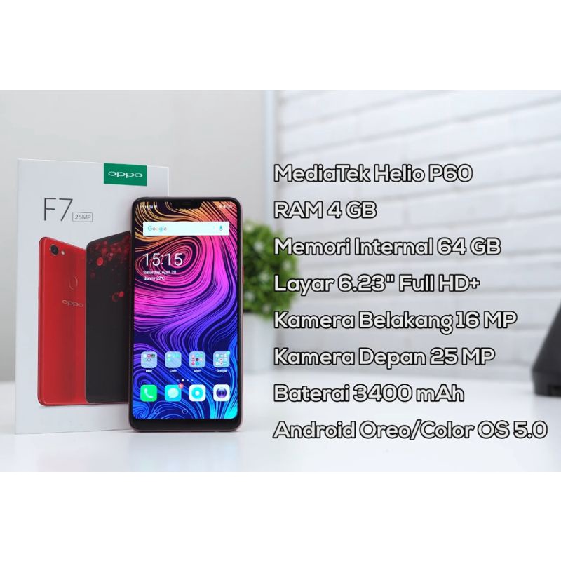 oppo f7 4/64gb black second