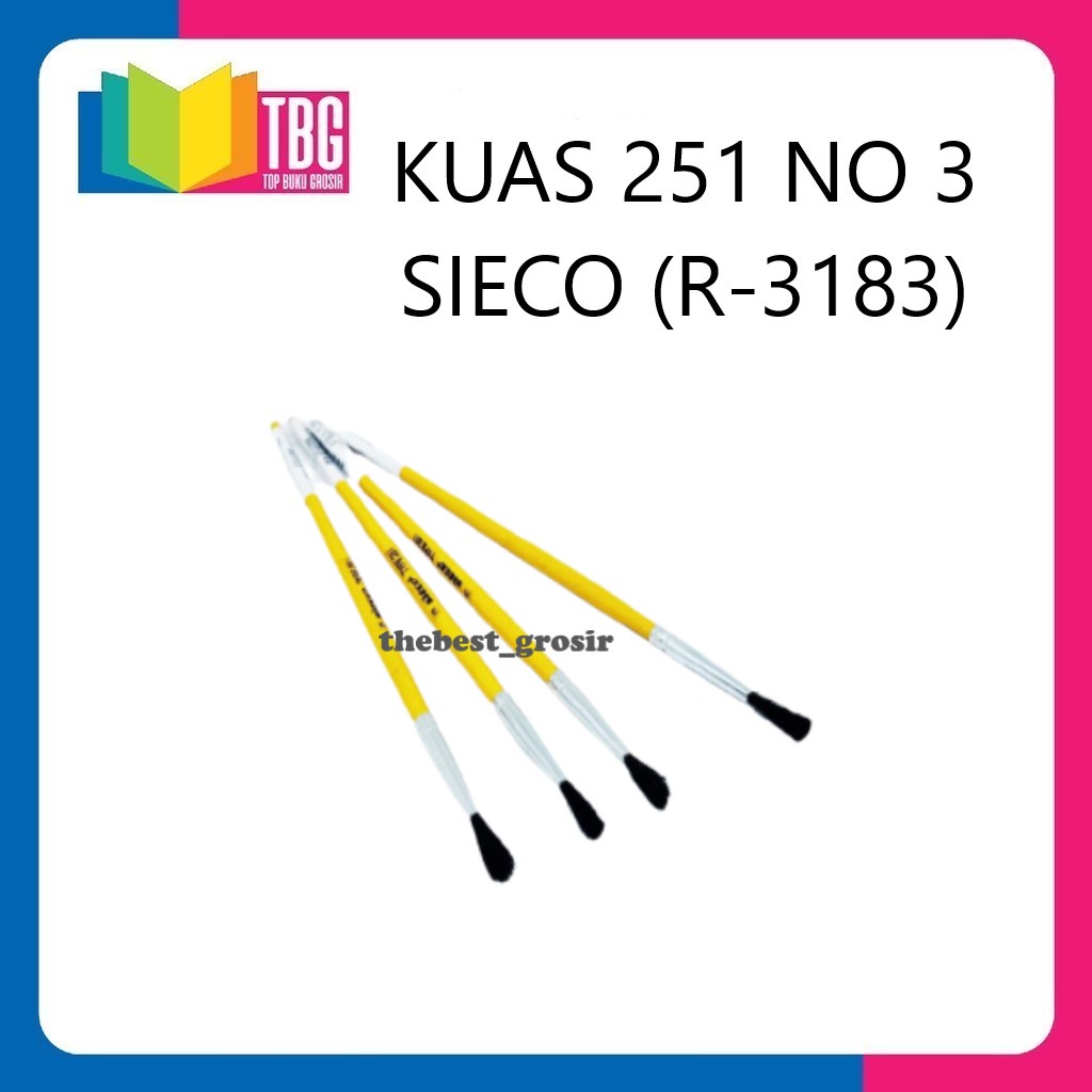 

1 PCS KUAS 251 NO 3 SIECO / KUAS LUKIS / BRUSH (R-3183)