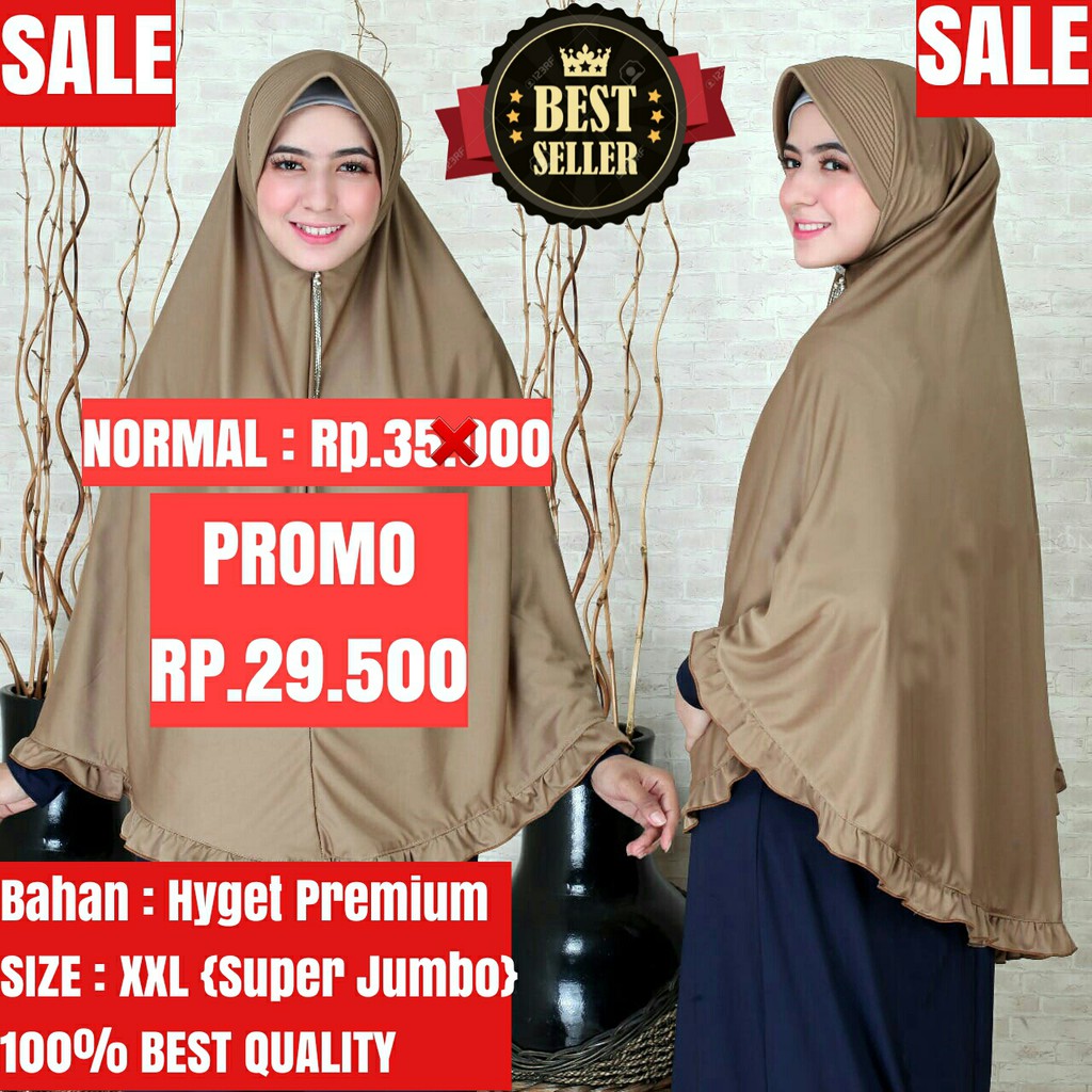 jilbab Hijab Kerudung Bergo instan Jumbo Syari RABBANI Original by Regar Hijab murah