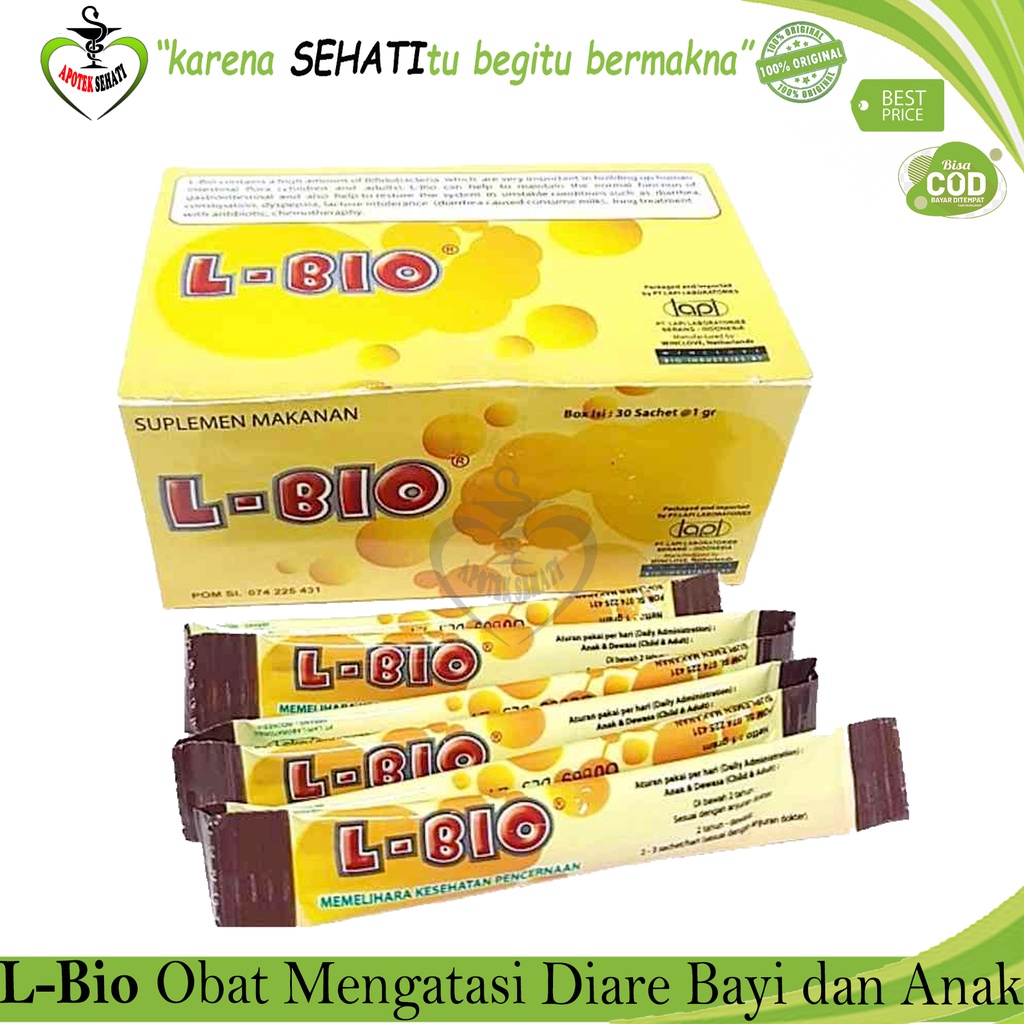 L-BIO L- Bio Sachet Suplemen Pencernaan / Obat diare anak anak