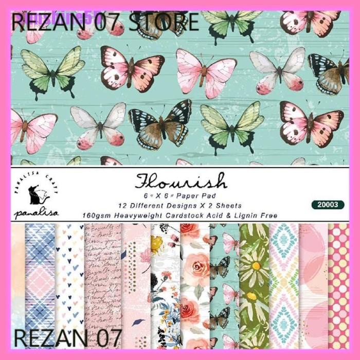 

Paper | [R7] 24 Lembar Kertas Background Motif Bunga Ukuran 6 X6 Untuk